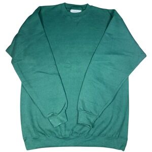 Vintage Santee HVYWT Men's Green Crew Neck‎ Sweatshirt Size L 90s Made in USA